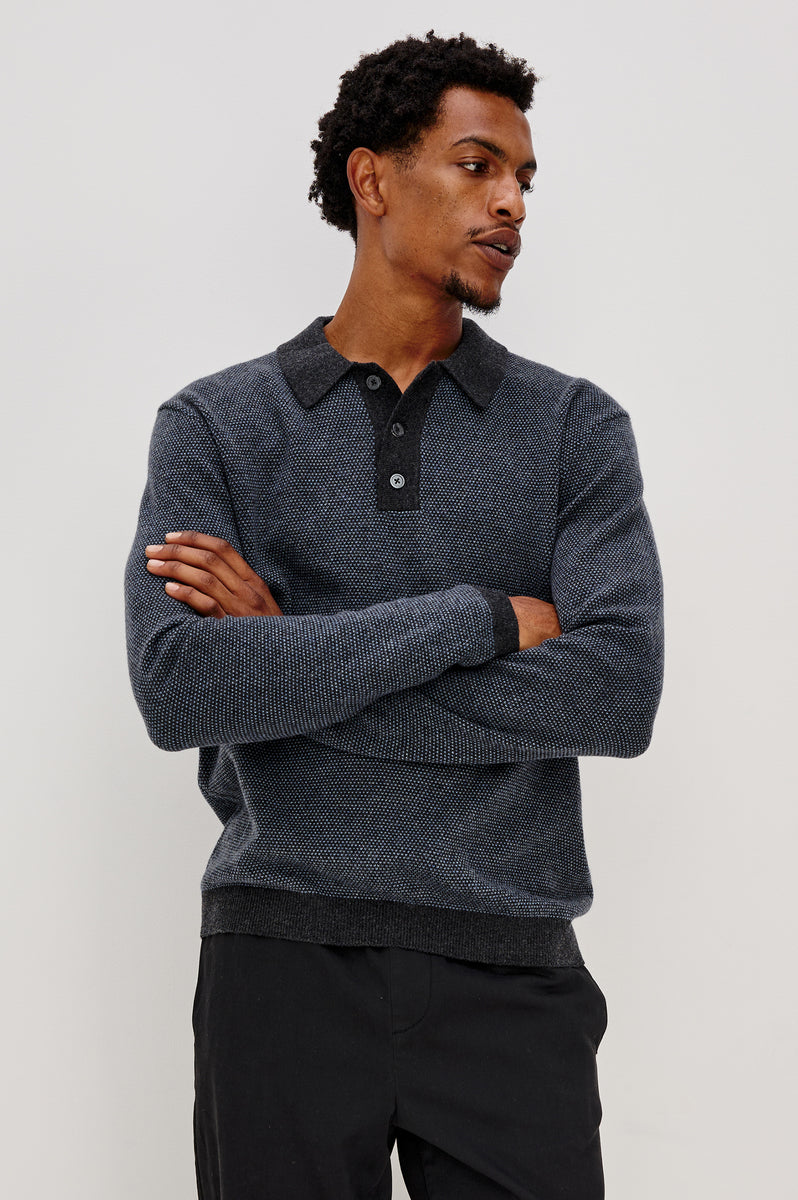 ANDERS SWEATER - NAVY BLUE – Rails