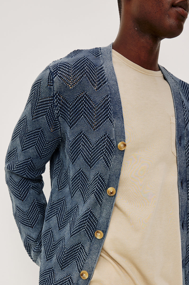 ASHE CARDIGAN - SUNFADED NAVY – Rails