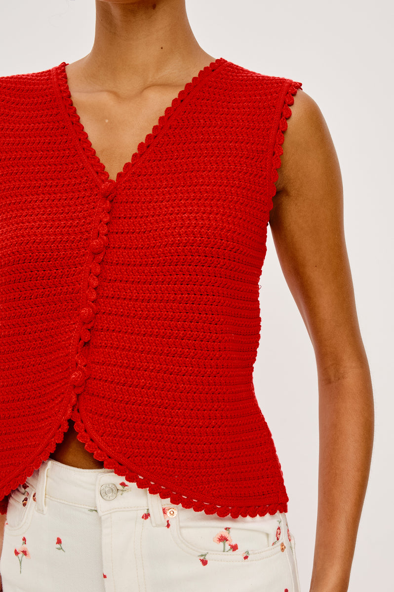 CALYPSO VEST - SCARLET – Rails
