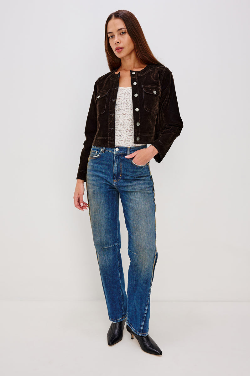 CAPISTRANO JACKET - CHOCOLATE FLOCKING – Rails