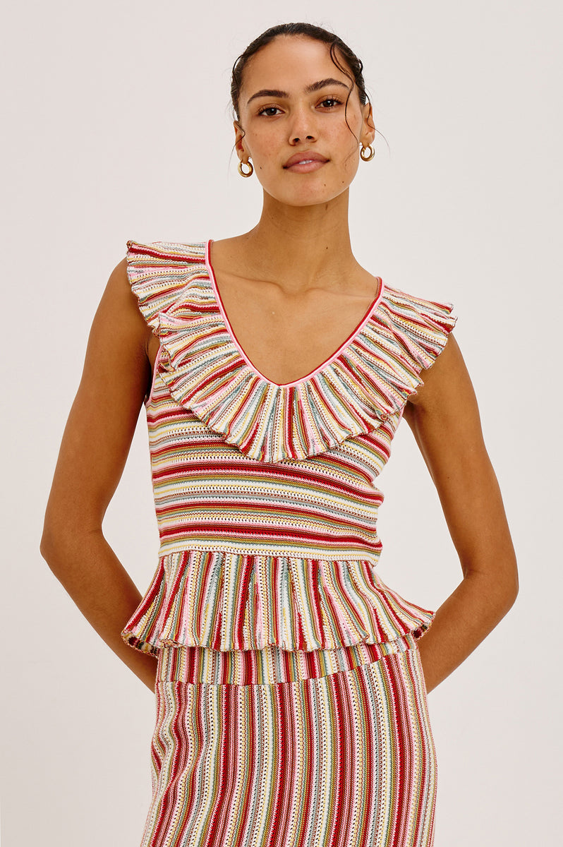 Rails CARMELITA TOP - HAVANA STRIPE