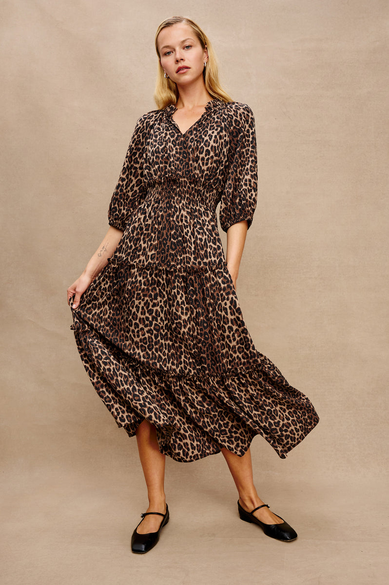 rails brown floral dress Indie Brown Floral Dress Tea N Rose – Lena Layne main image 1