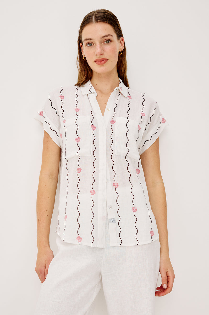 CITO SHIRT - STRIPED SEASHELLS – Rails