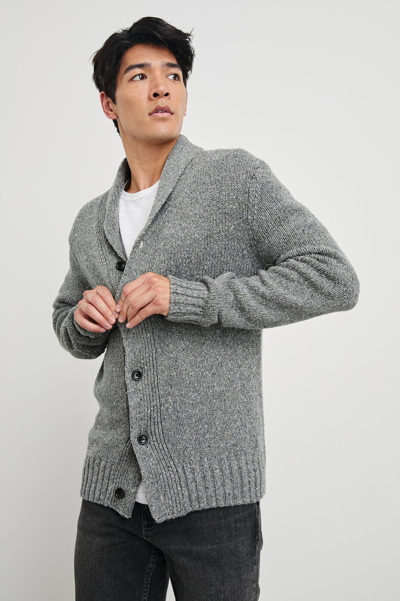 CORDEN CARDIGAN - MONOCHROMATIC SPECKLE – Rails