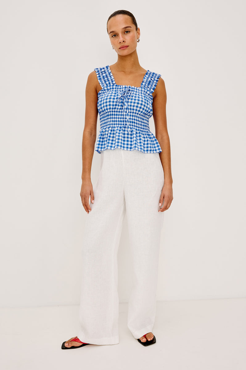 RAILS X GIADZY DONNA TOP - AZURE GINGHAM – Rails