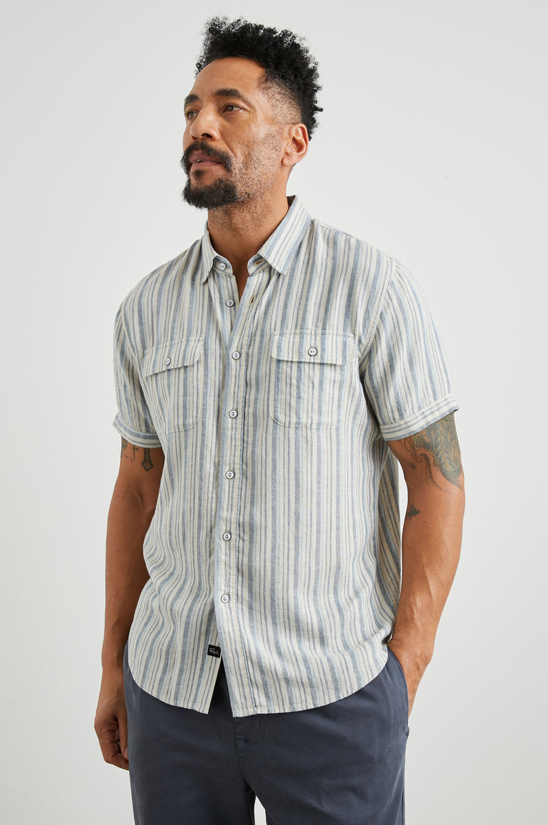 DONNIE SHIRT - BLUE CAP RANGE – Rails