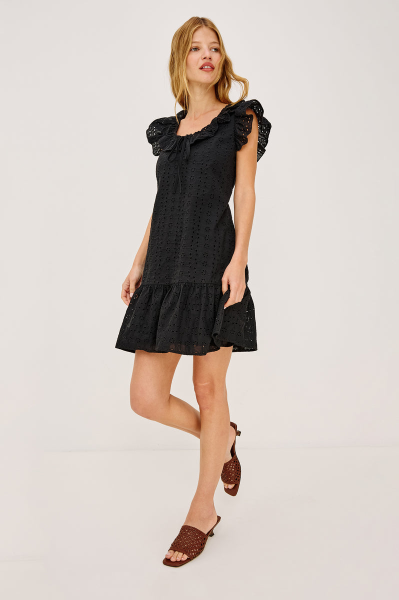 black eyelet dresses Rails | Essie Dress - Black Eyelet | Premium Cotton | Size L