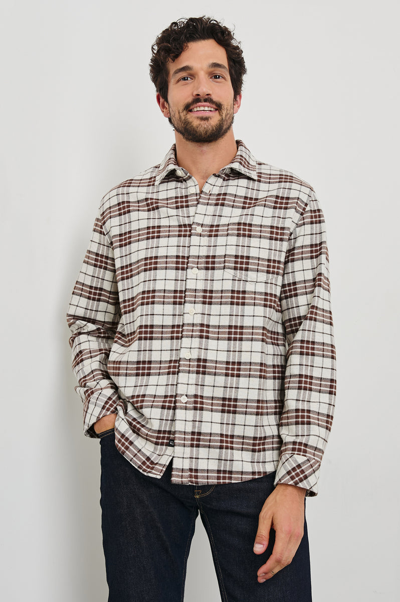 FORREST SHIRT - SANDALWOOD MOSAIC – Rails