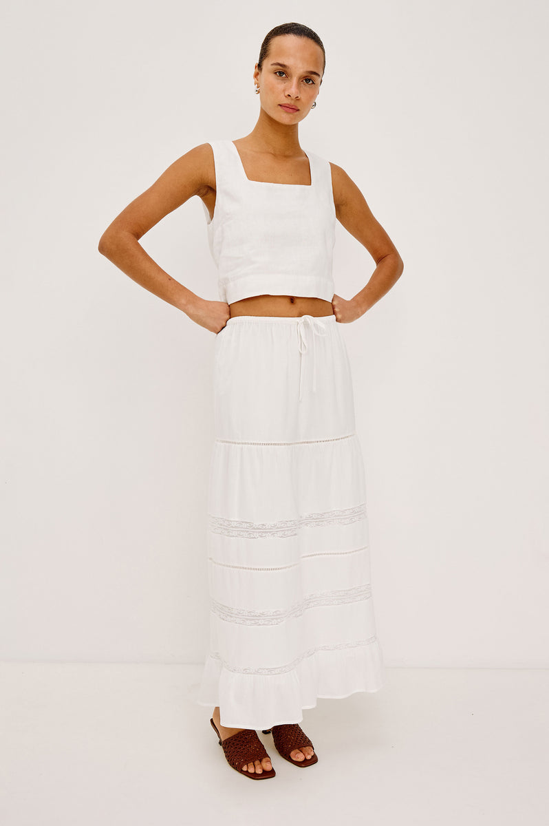 HETTIE SKIRT - WHITE – Rails