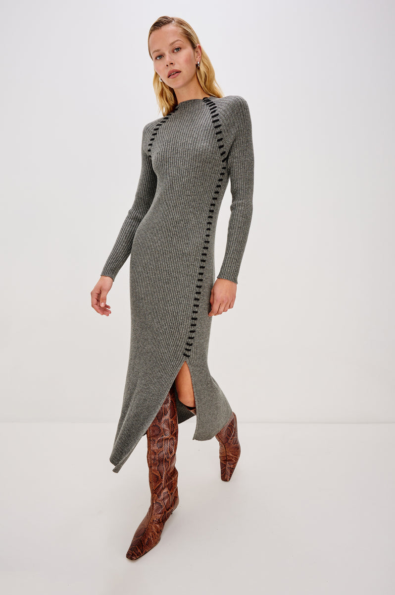 IMARA DRESS - CHARCOAL – Rails