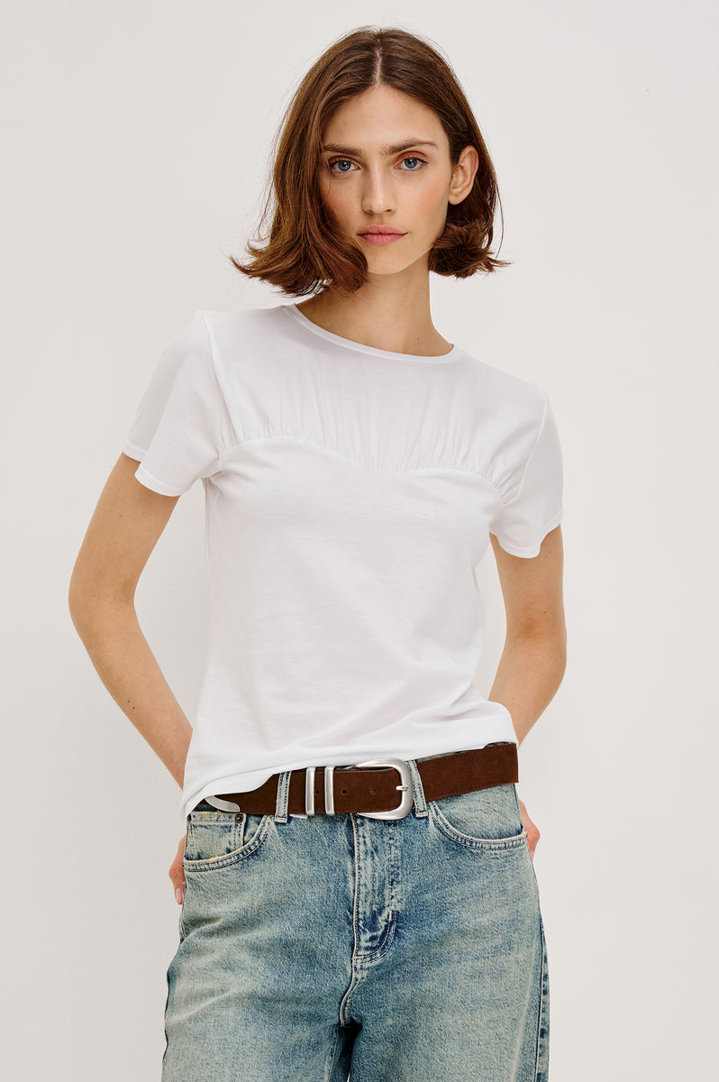 ぷ*ん様 gypsohilaTwinkle Tops White JANIS TOP - WHITE – Rails