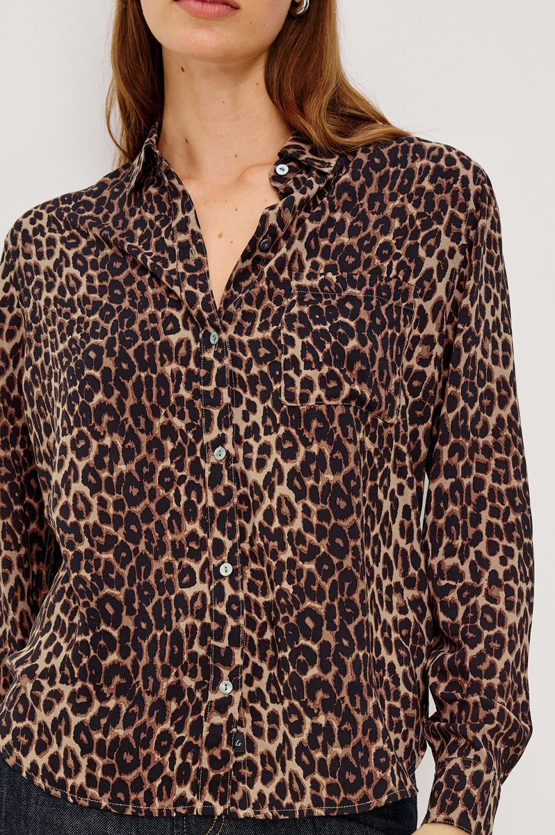 JOSEPHINE SHIRT - BROWN NALA – Rails