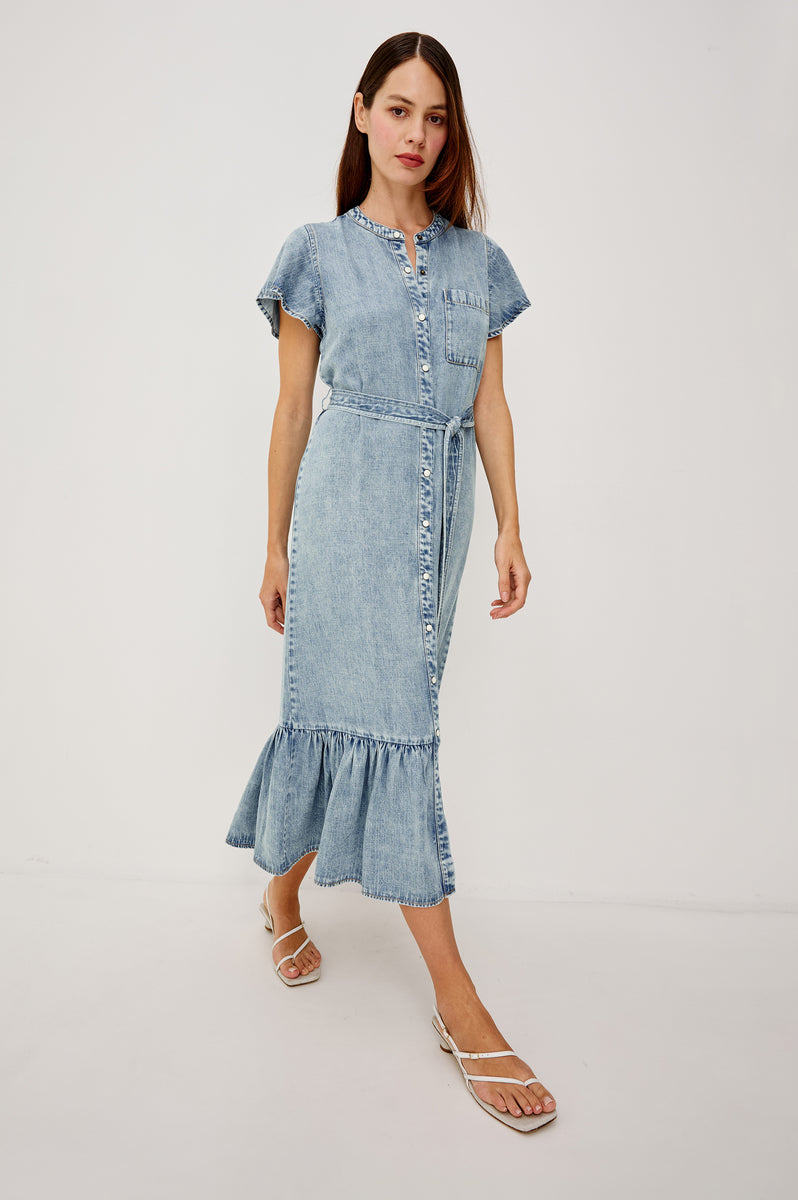 faded glory denim dress Faded Glory Vintage Denim dress Size Missy 14 Y2K