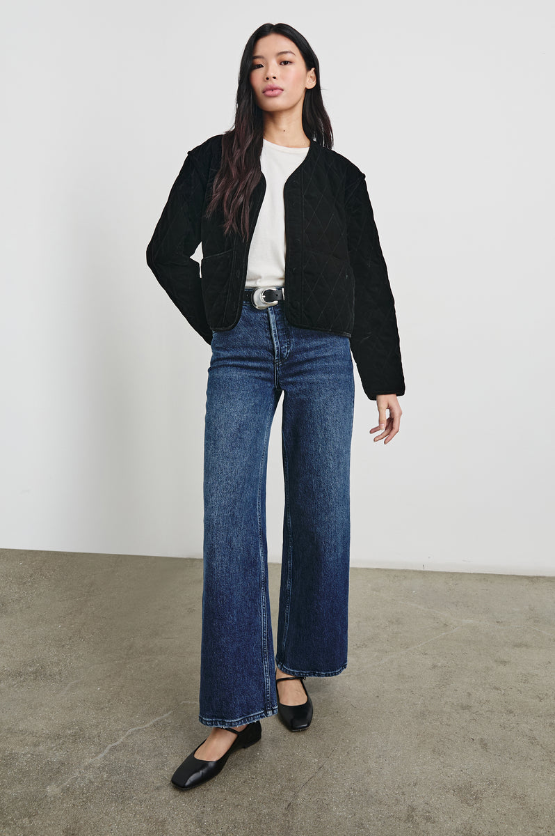 KIKO JACKET - BLACK VELVET – Rails