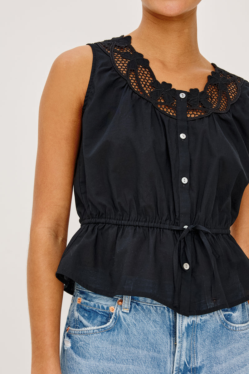 LEILANI TOP - BLACK – Rails