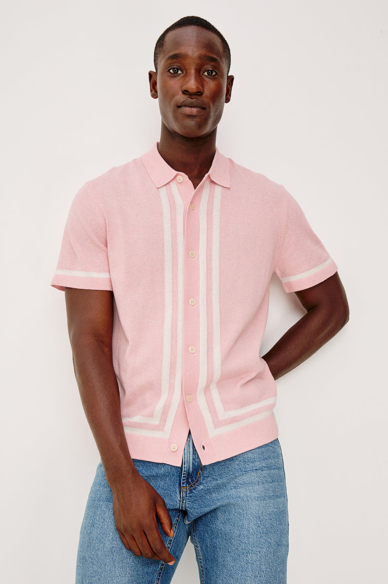 LEO SHIRT - ROSE MELANGE – Rails