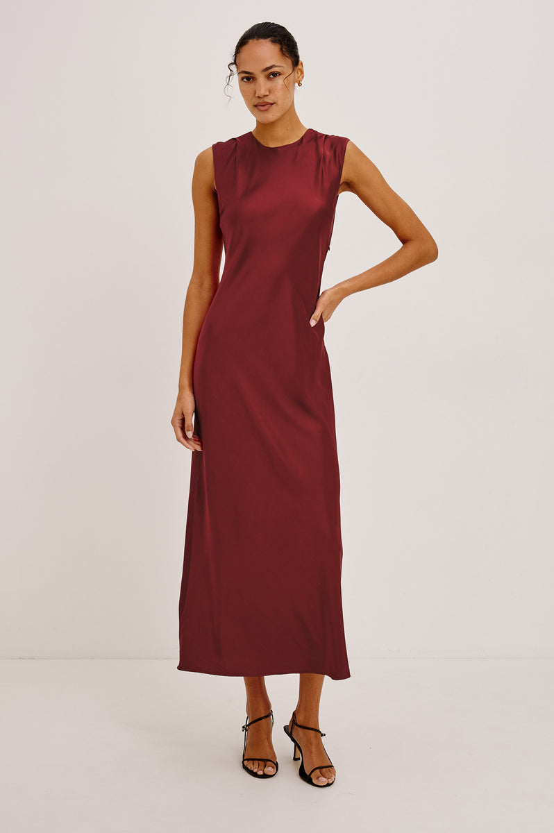MIRA DRESS - CRIMSON – Rails