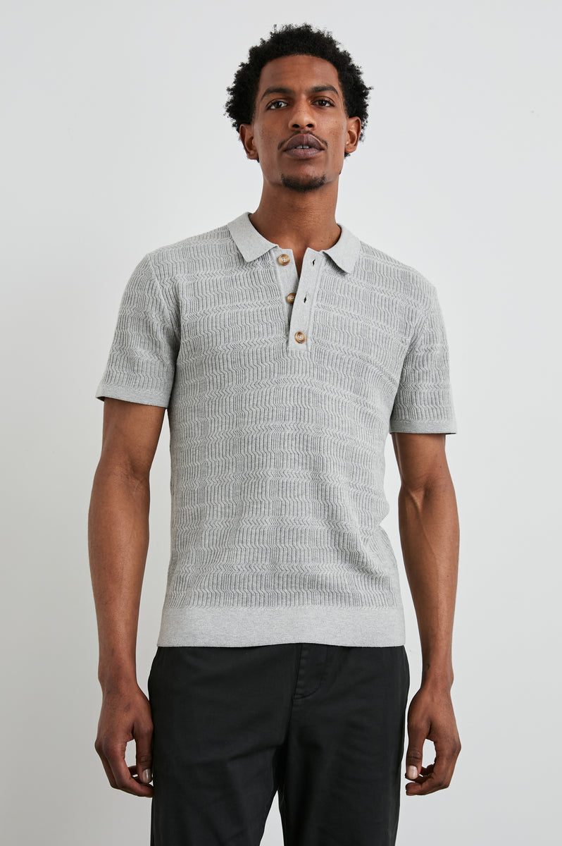 NATHAN POLO SHIRT - CONCRETE MELANGE – Rails