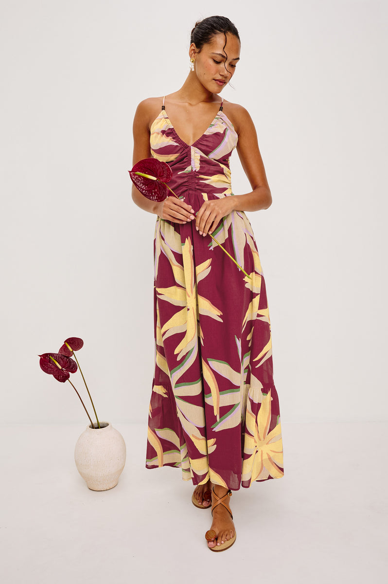 Rails Palm Dress in Red Palma L / Red Palma