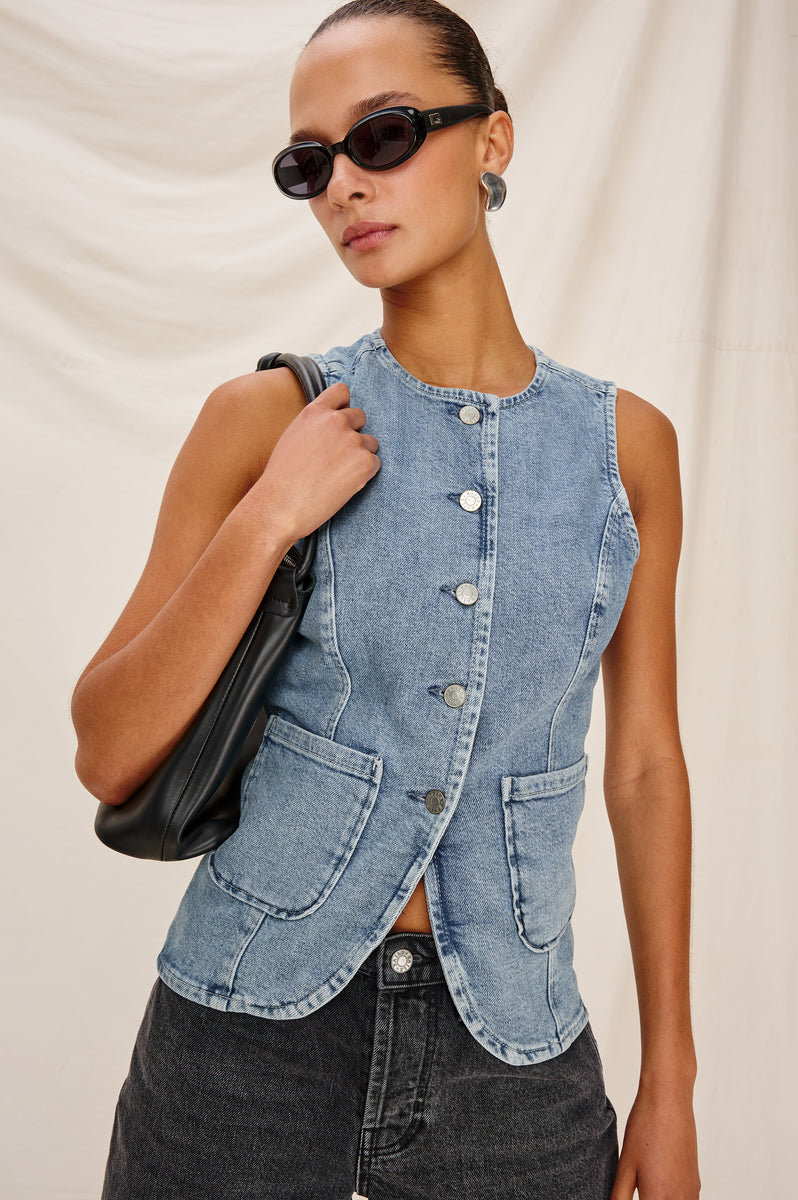 PORTOLA VEST - BLUE EYED GIRL – Rails PORTOLA VEST - BLUE EYED GIRL – Rails