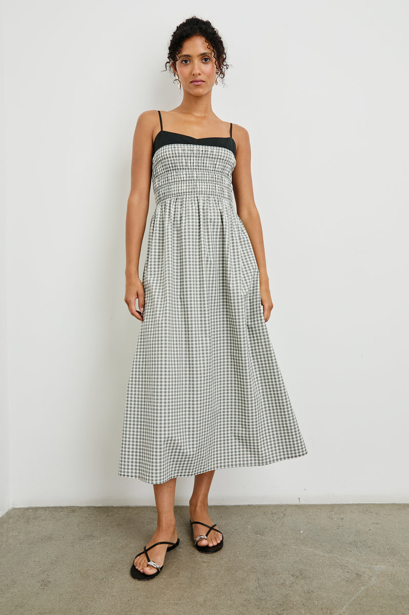 ワンピース SOOR PLOOM edith dress 2y gingham Edith Dress, Thistle Print, Bergamot – Soor Ploom