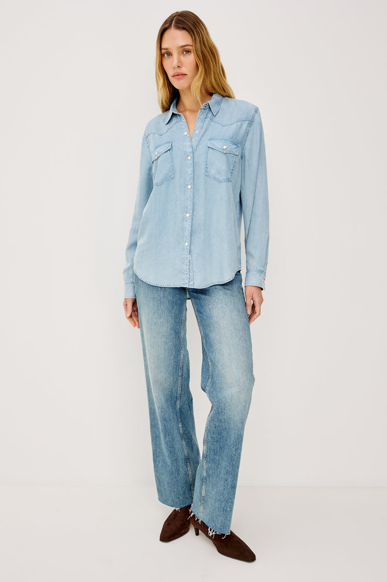 REMI SHIRT - MEDIUM INDIGO – Rails