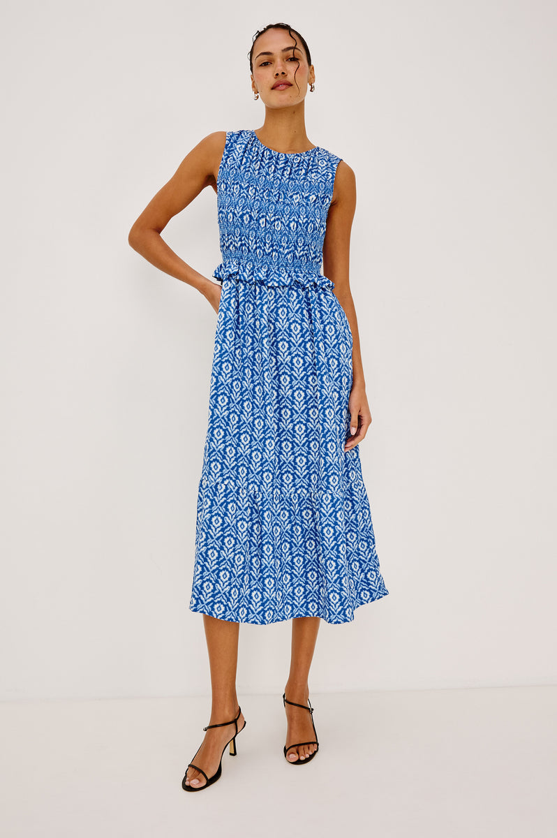RIALTO DRESS - BLUE IKAT – Rails