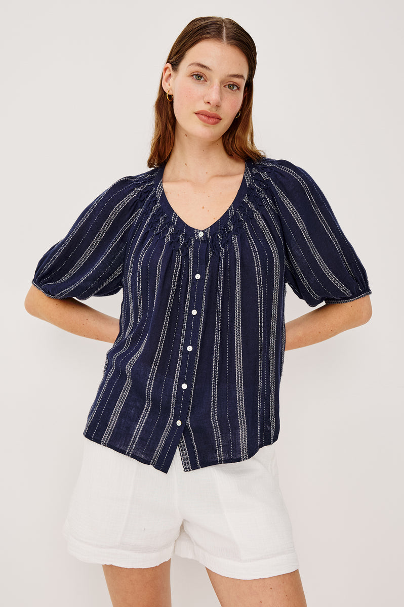 RIX SHIRT - MARINA STRIPE – Rails