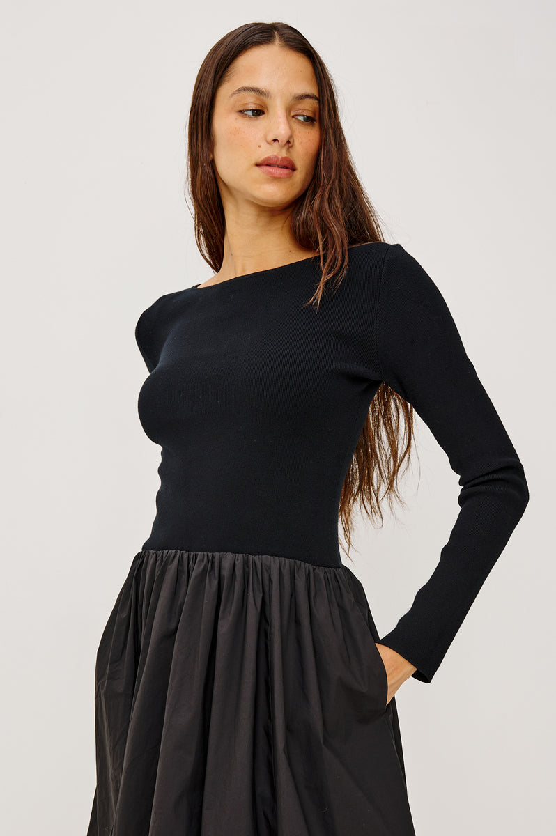 Rails Women's Romana Bubble Midi-Dress - Black