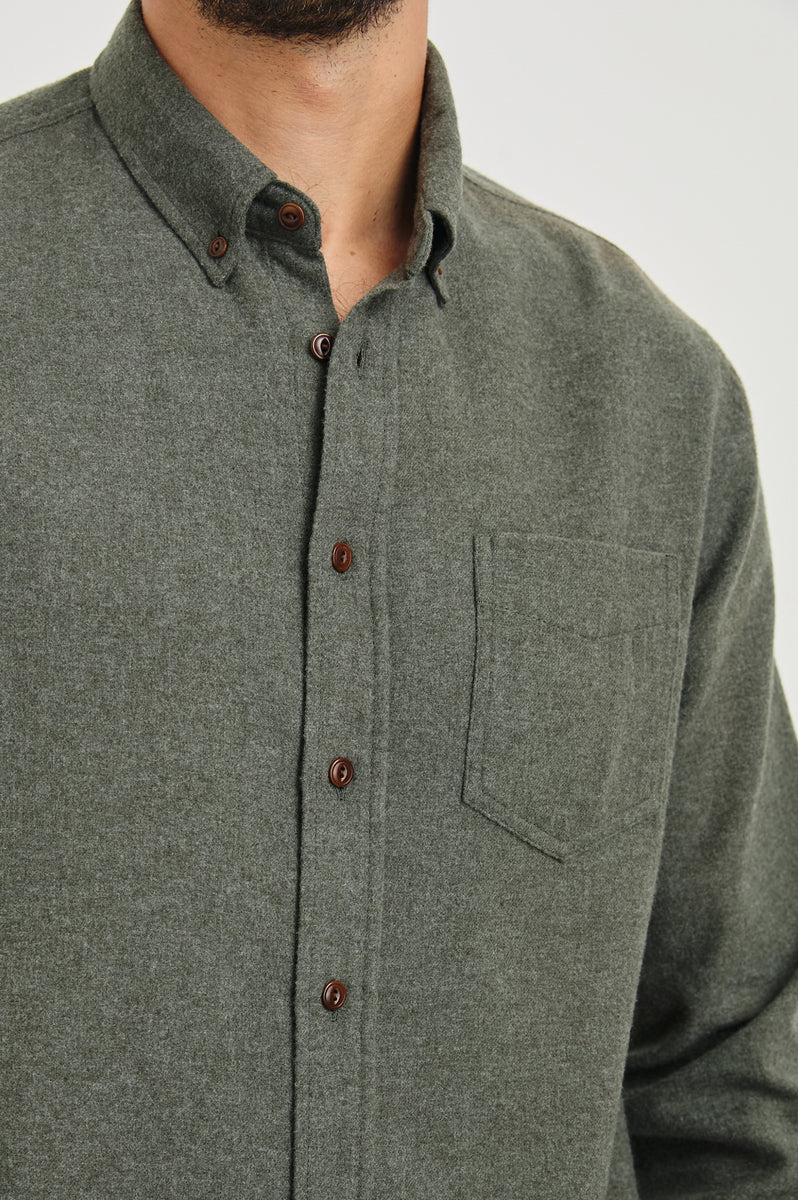 RUNSON SHIRT - HUNTER GREEN  Rails