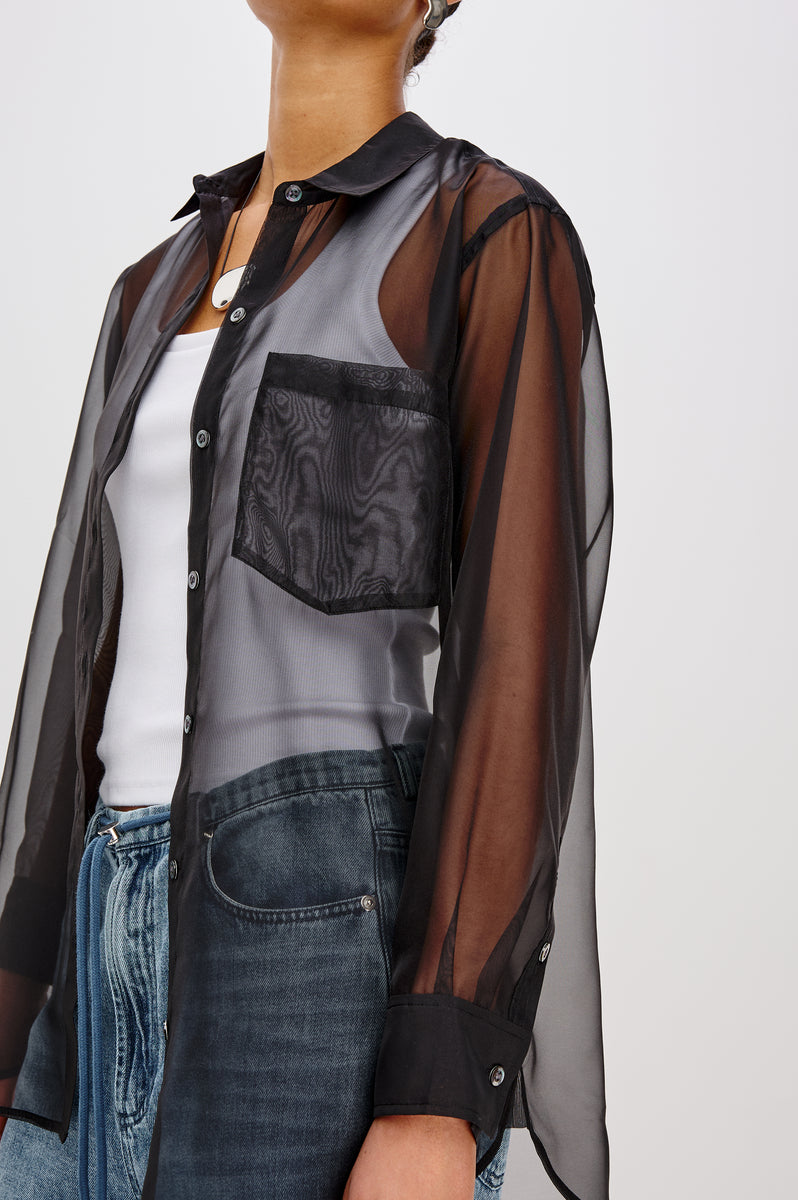 SOFIA SHEER CUT TOP Ameri VINTAGE - AMERI SOFIA SHEER CUT TOPの