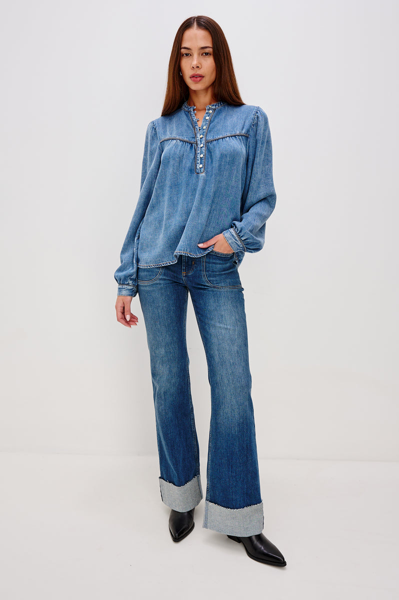 SUNNA TOP - BLUE STONE – Rails