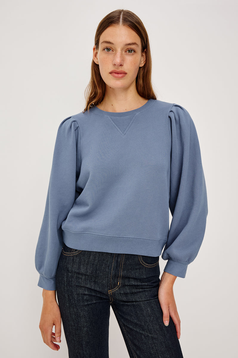 Cashmere Sweater Periwinkle Blue Sweatshirt TIFFANY SWEATSHIRT