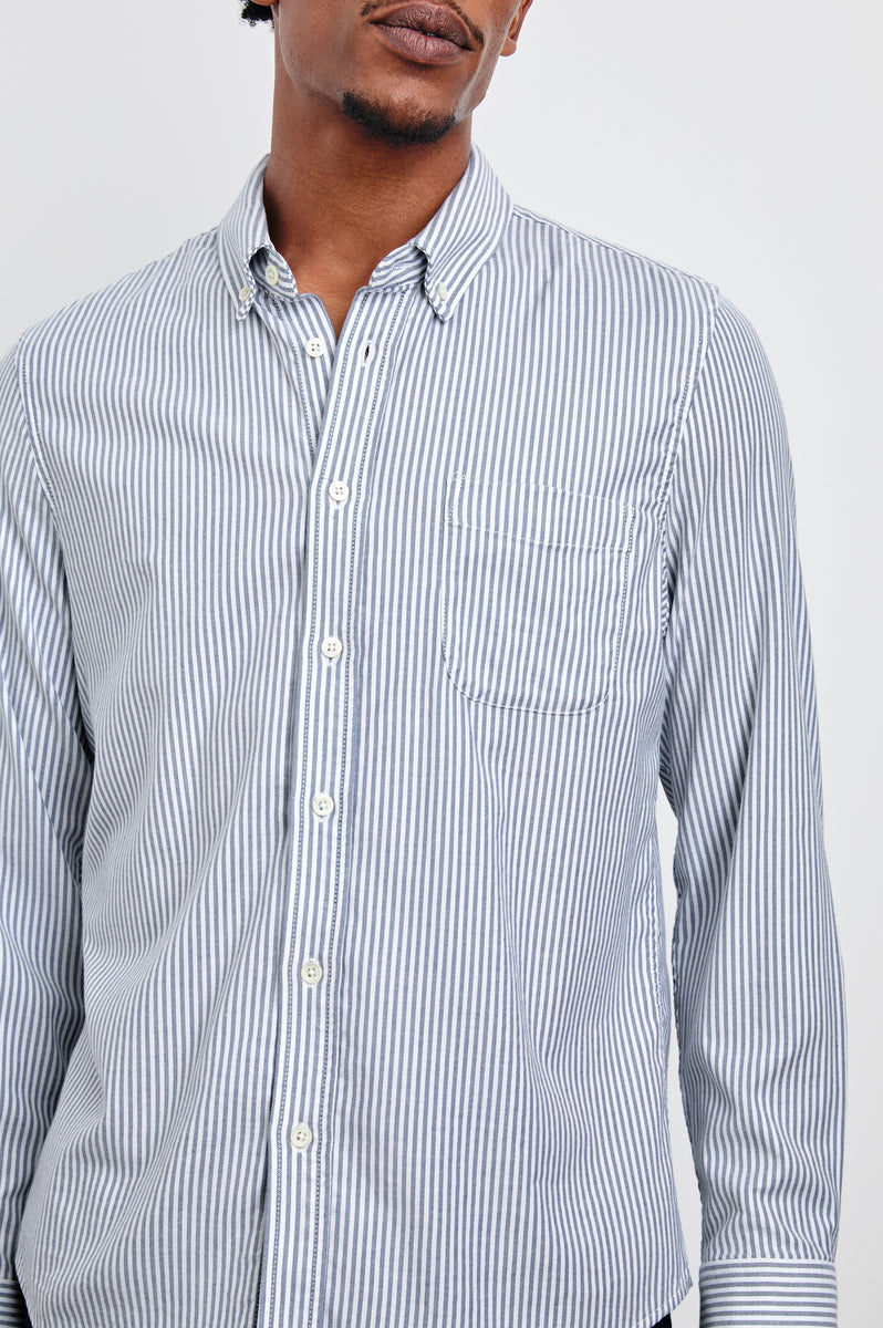 JNH Stripe Mix shirts/Light Blue×Blue 38 Jack & Jones striped shirt with short sleeves in blue | ASOS
