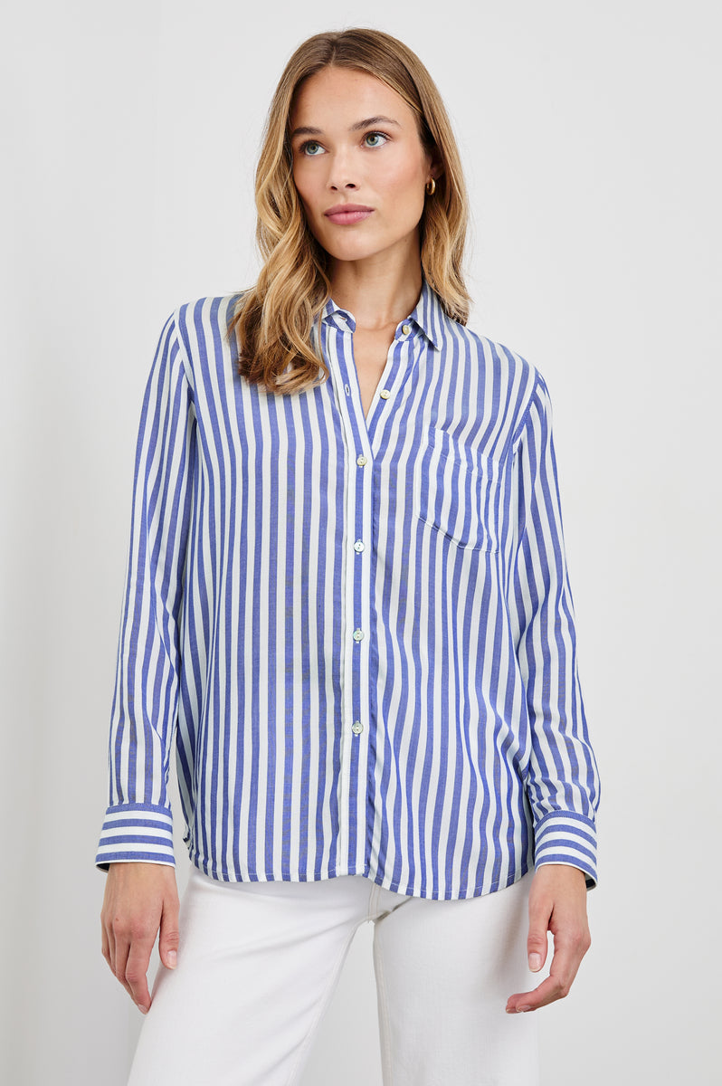 Rails | Wren Shirt - Blue White | Size M