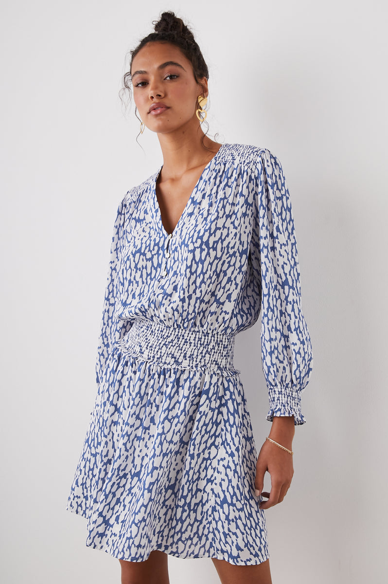 leopard print blue dress JULIANNA Style fit Baecation Leopard Maxi Dress -