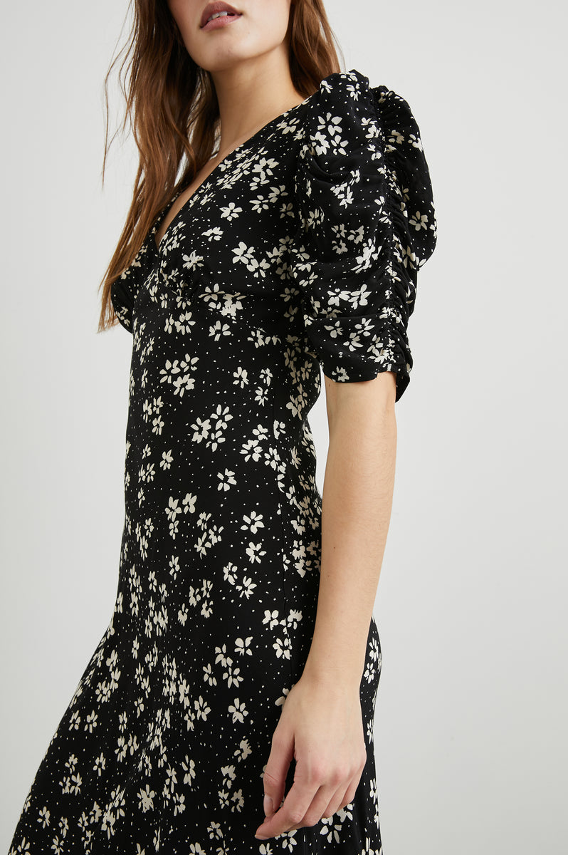 ZARIAH DRESS - NOIR FLORAL – Rails