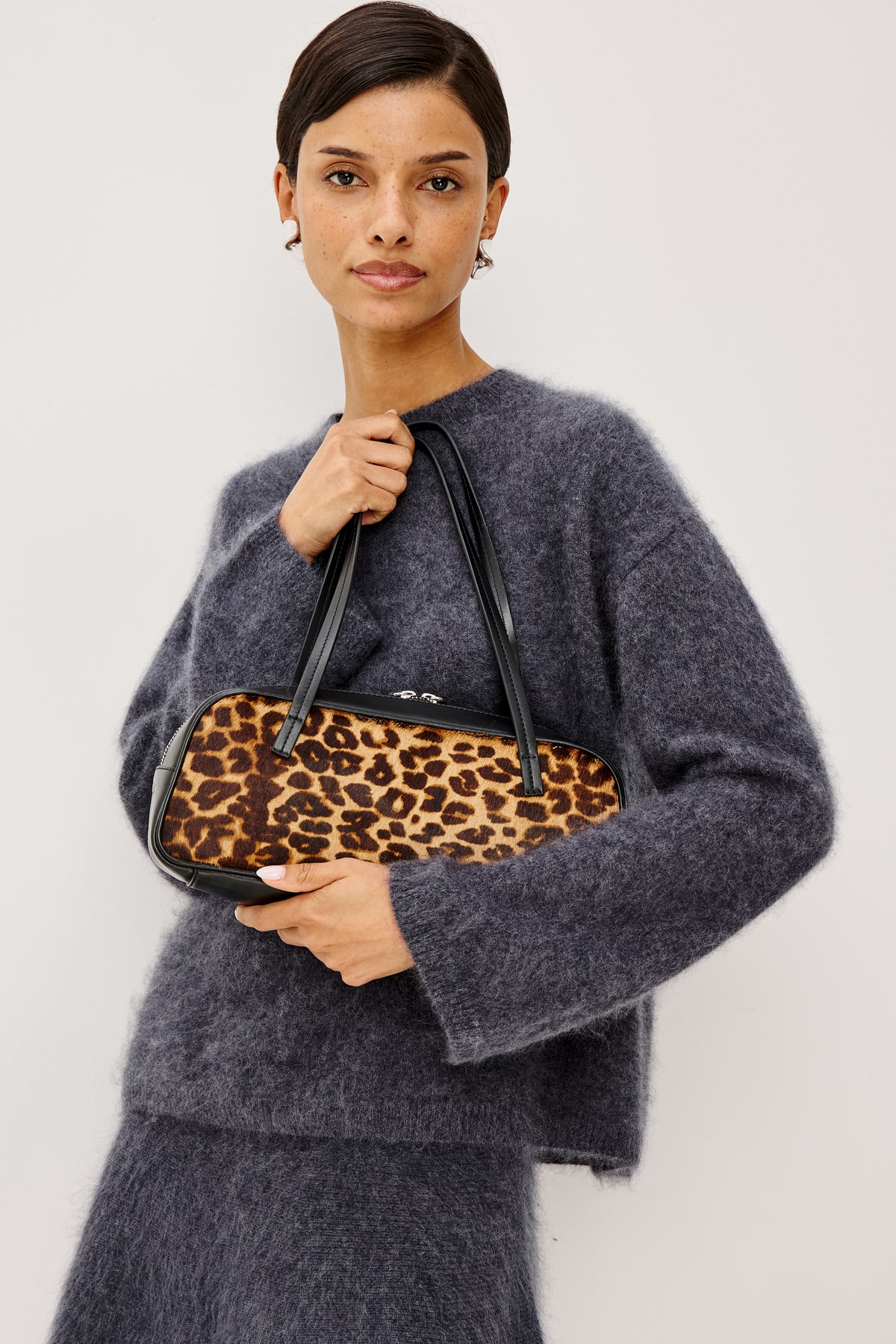VARESE SHOULDER BAG  - BROWN NALA HAIR CALF