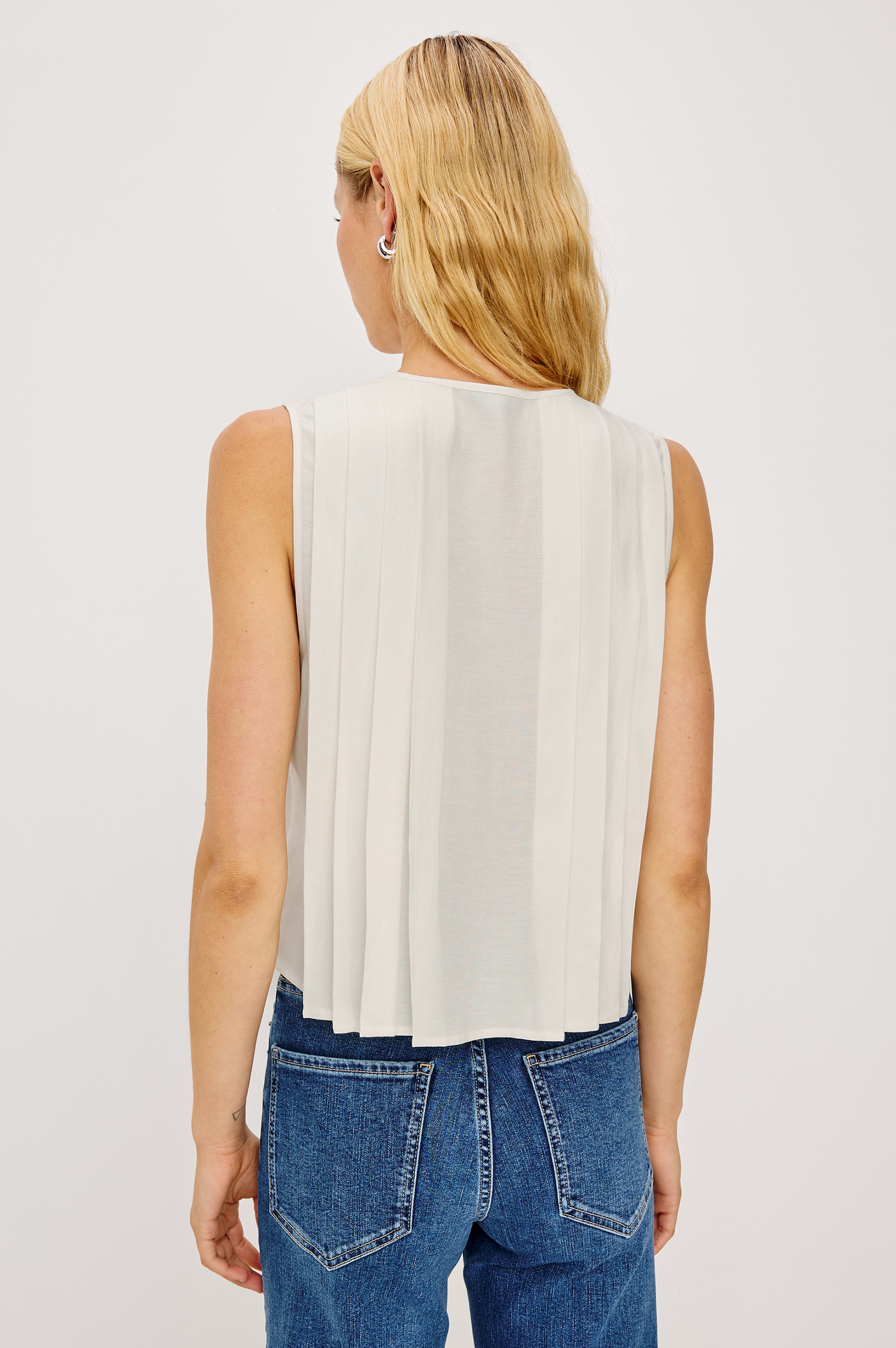 AJA TOP - IVORY LINEN – Rails
