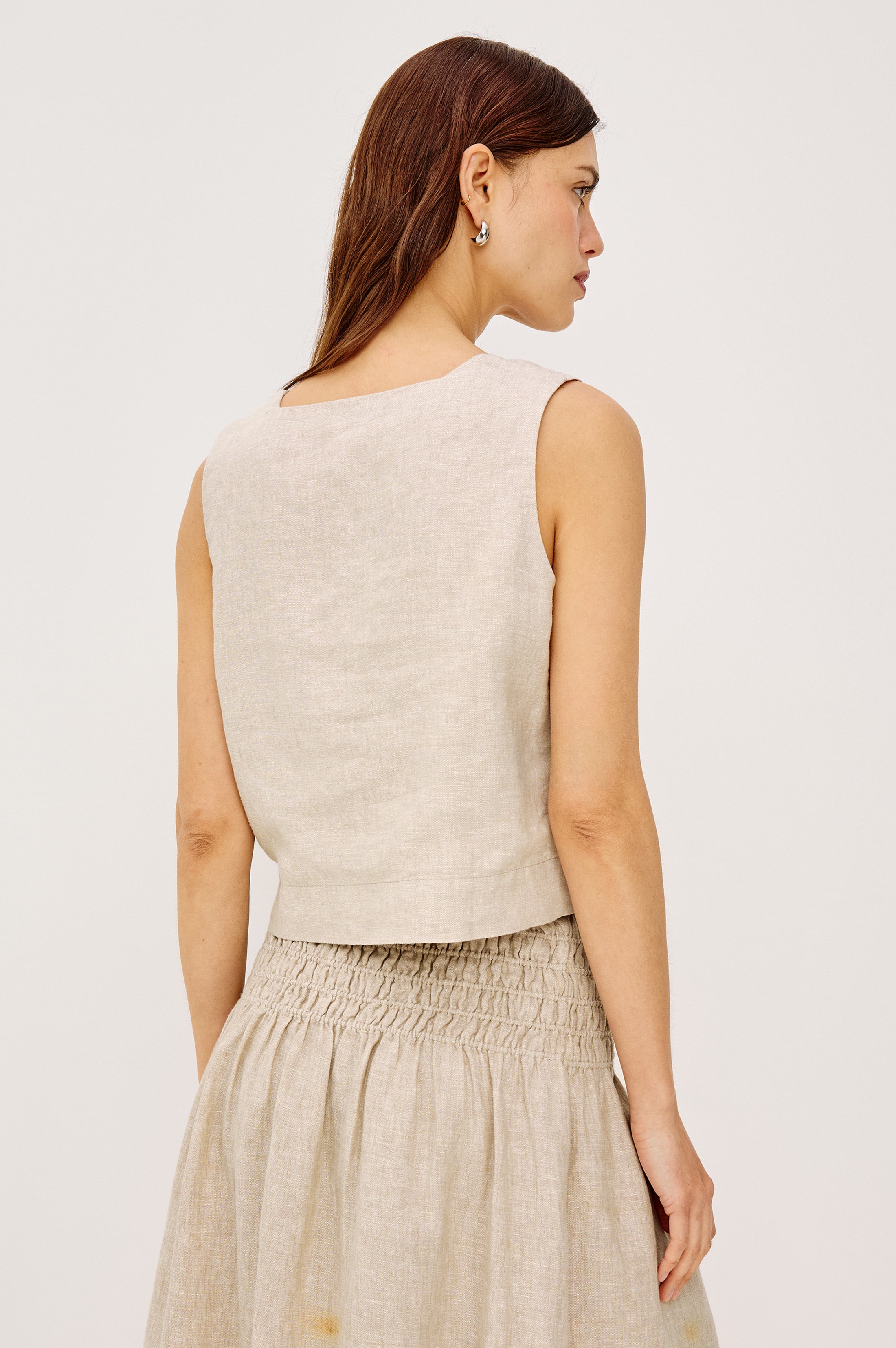 AKIRA TOP - HEATHERED FLAX – Rails