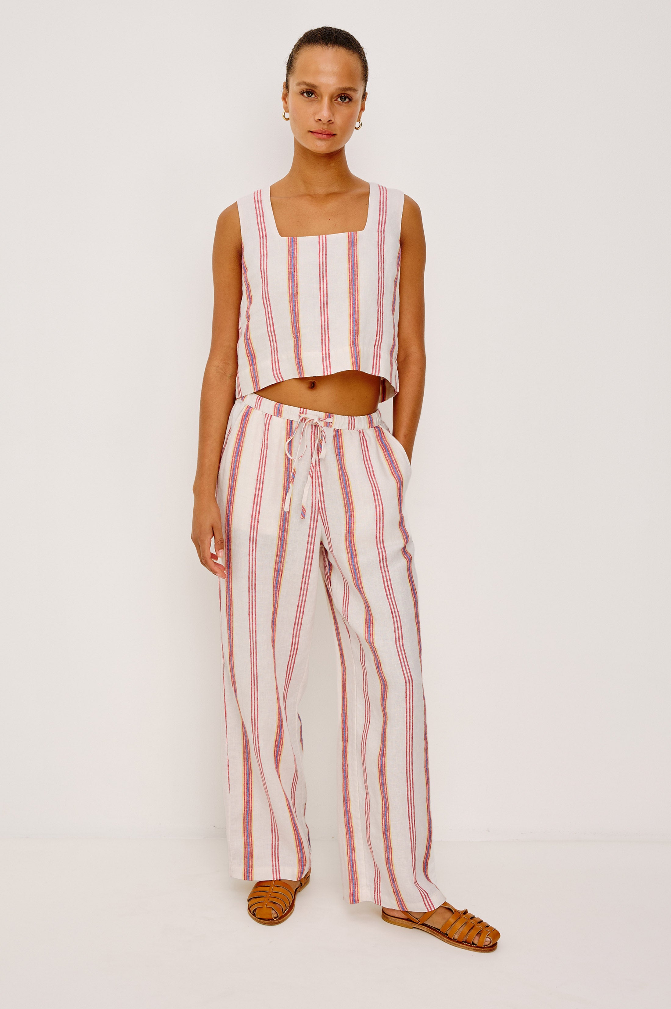 トップス ta ara RAILS X GIADZY AKIRA TOP - PRIMAVERA STRIPE – Rails