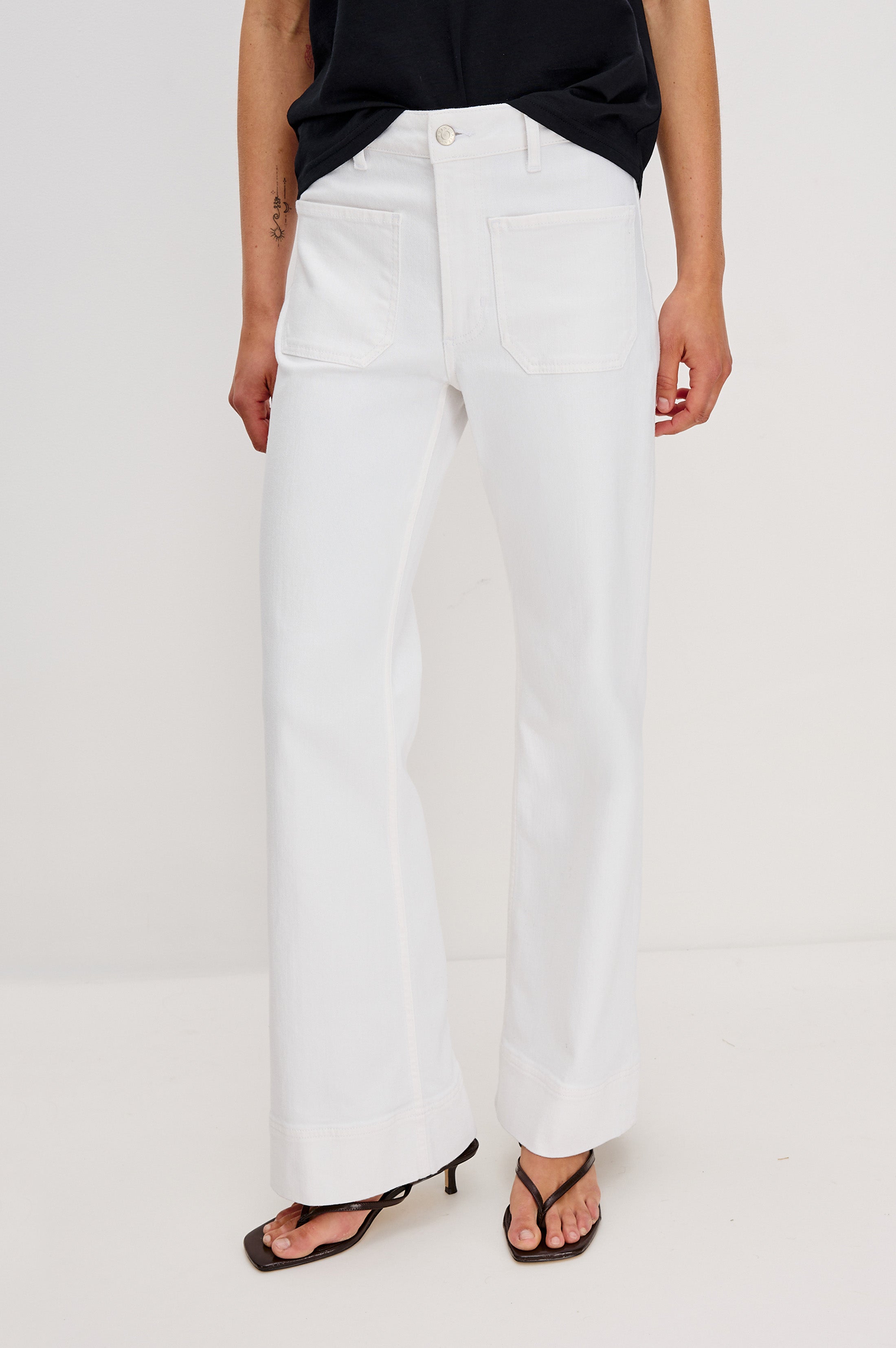 ALAMITOS FLARED TROUSER - SALT WHITE – Rails