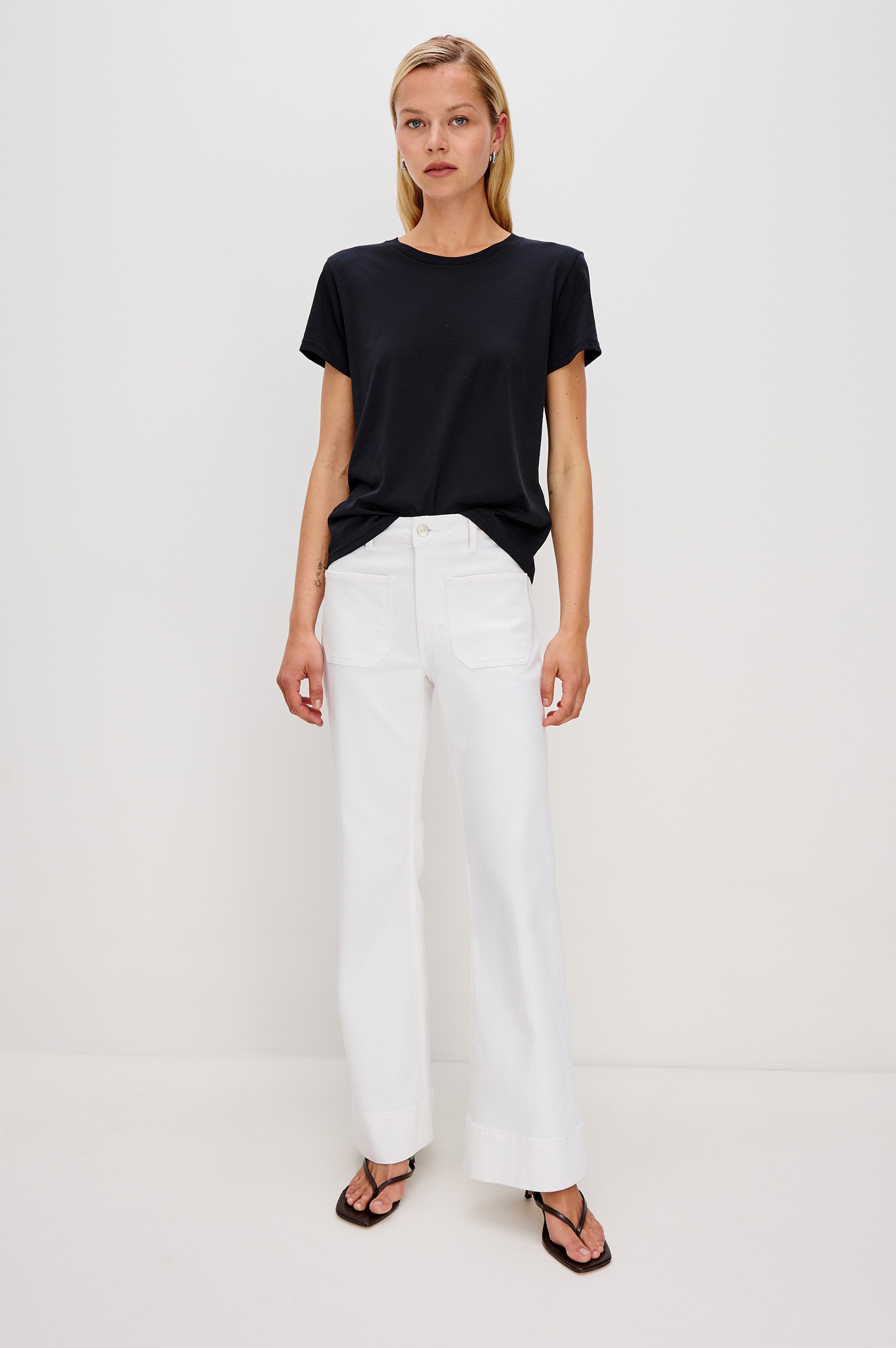 ALAMITOS FLARED TROUSER - SALT WHITE – Rails