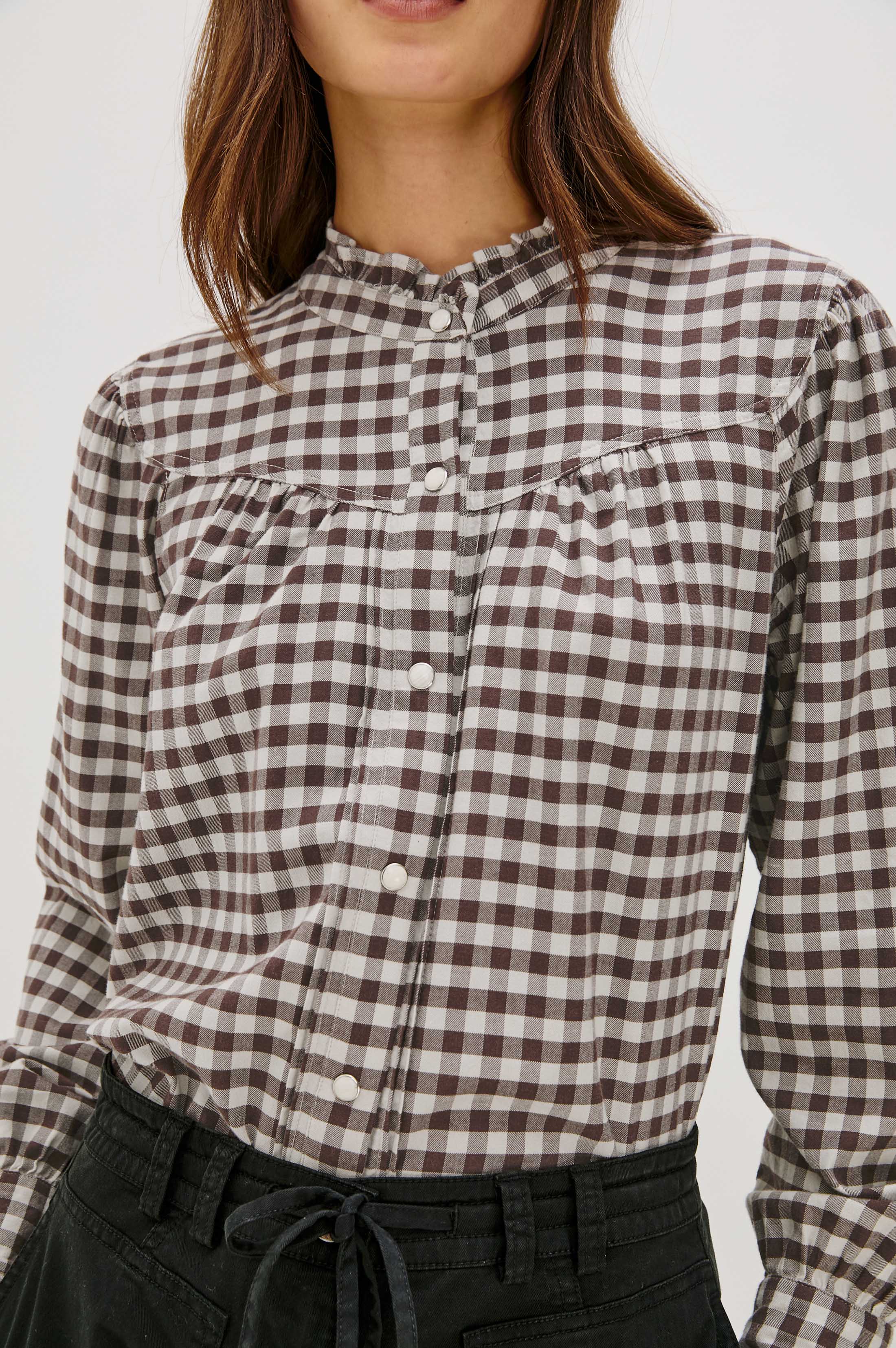 ALANNA SHIRT - CHOCOLATE CHIP – Rails