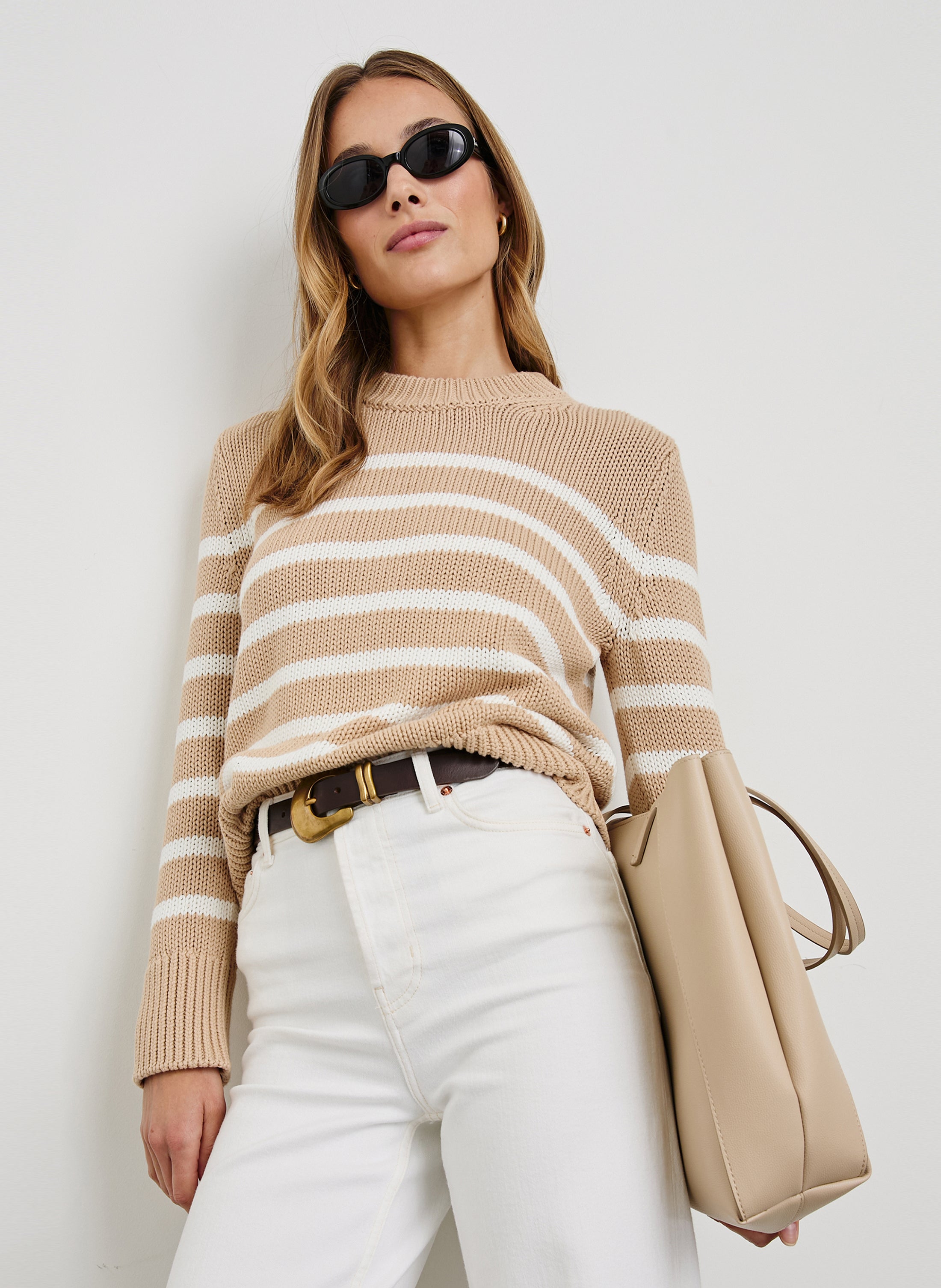 ALISE SWEATER - IVORY BIRCH STRIPE – Rails