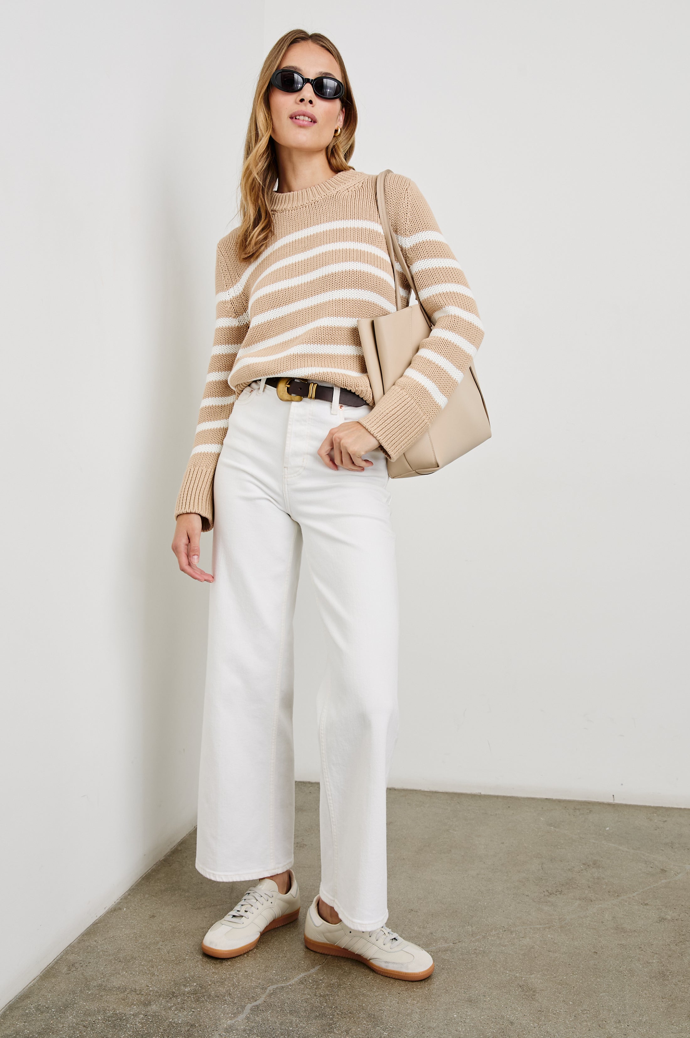 ALISE SWEATER - IVORY BIRCH STRIPE – Rails