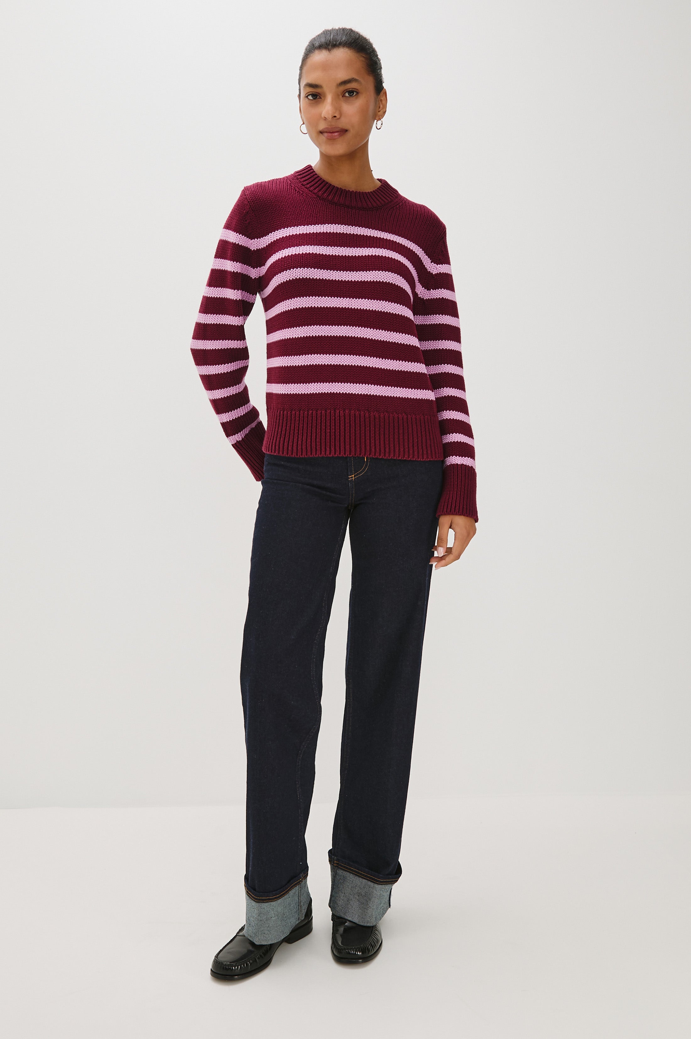 ALISE SWEATER - MULBERRY STRIPE – Rails