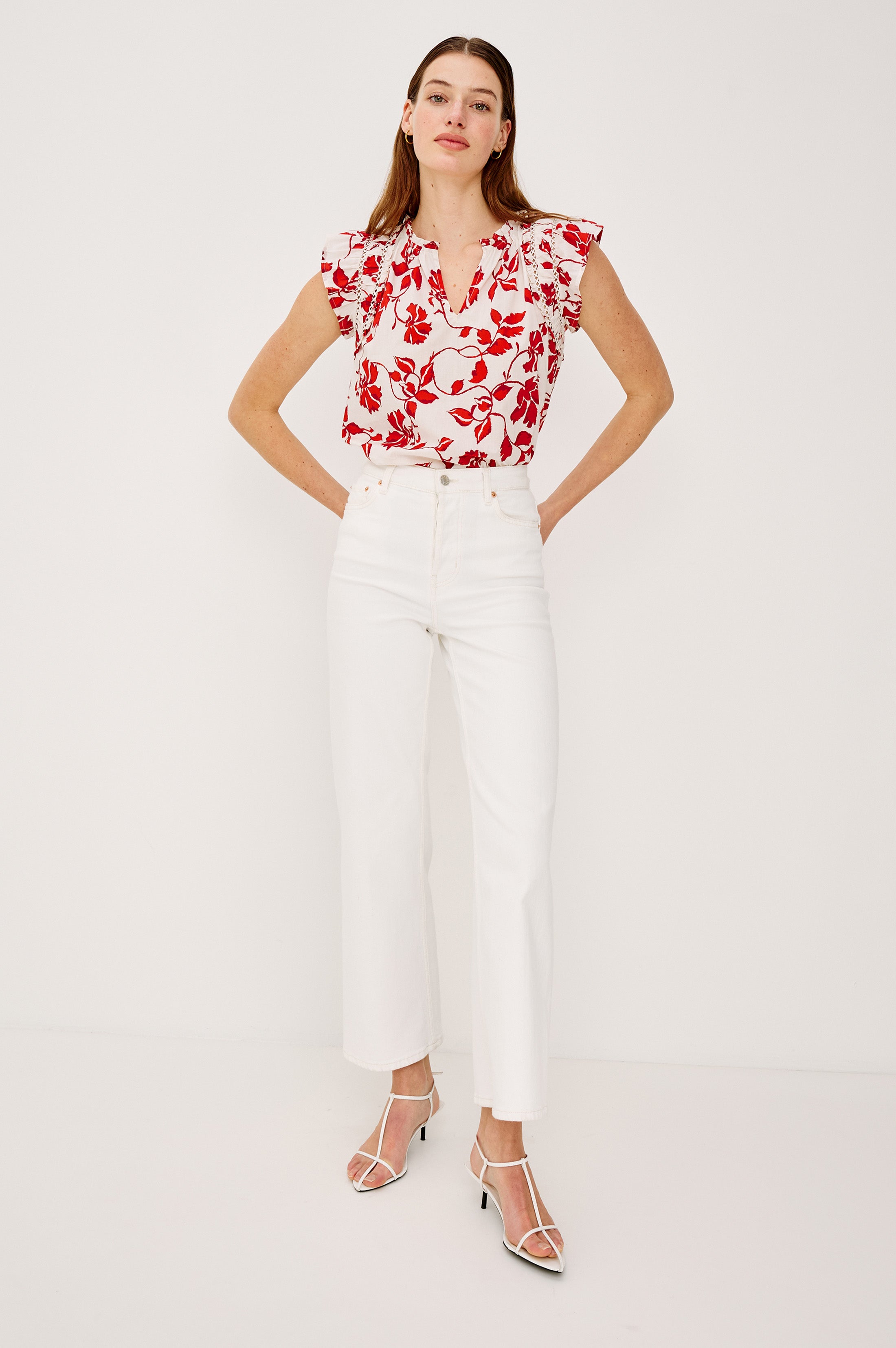 アリシアスタンfrill tops ALEXIA STAM（アリシアスタン）の「Frill Shirring Top/フリル