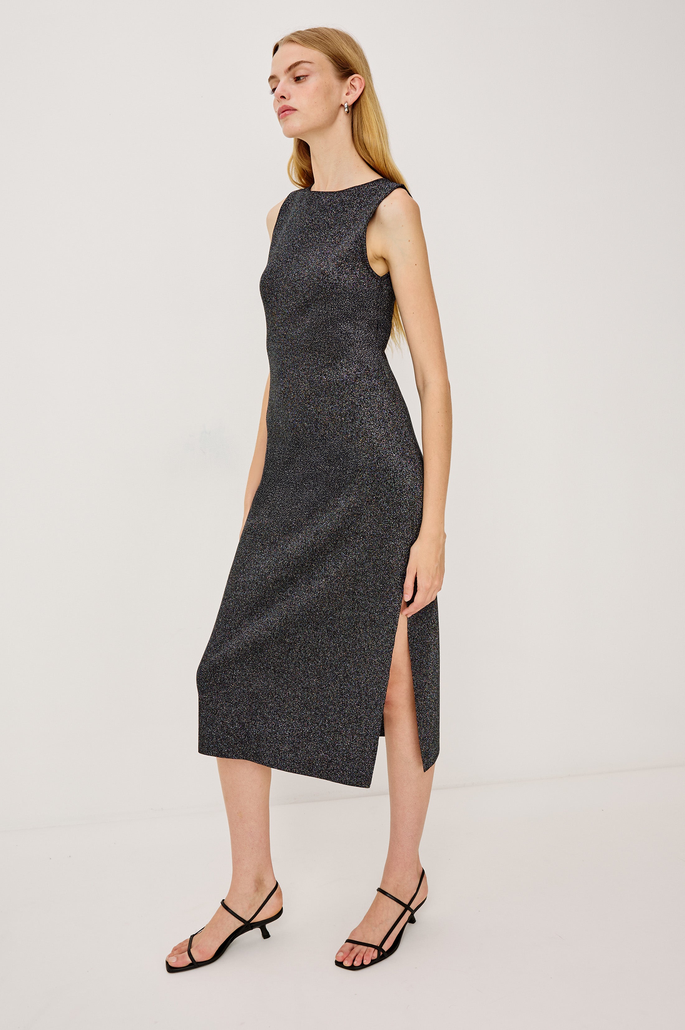 gun metal dress Retrofete