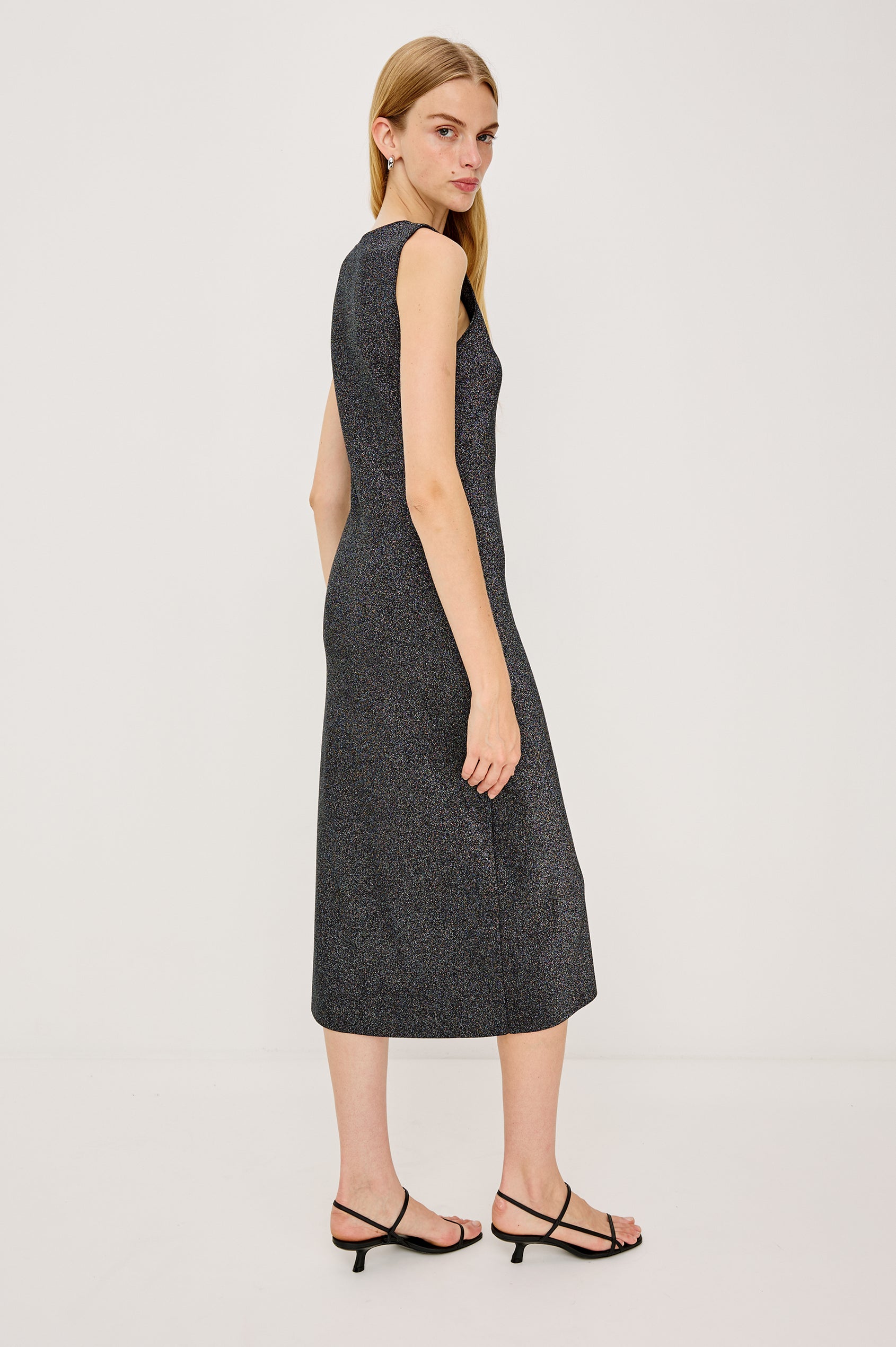 ALORA DRESS - GUNMETAL LUREX Rails ALORA DRESS - GUNMETAL LUREX Rails
